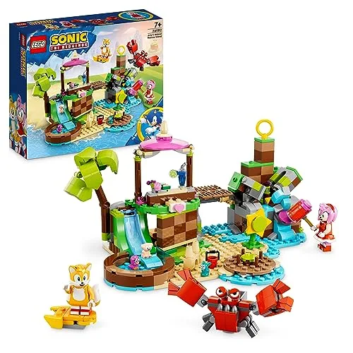 LEGO Sonic the Hedgehog L’Isola del Soccorso Animale di Amy, Giocattolo da Costruire con 6 Personaggi Incluse le figure di Amy e Tails, Giochi per Bambini e Bambine da 7 Anni, Idea Regalo 76992