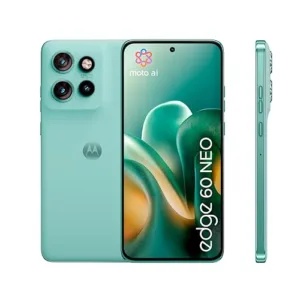 Motorola edge 60 neo con Moto AI (8/256GB, Tripla camera 50MP+13MP+10MP, selfie 32MP, Display 6.36" Super HD 120Hz, MediaTek Dimensity 7400, 5000mAh, TurboPower 68W, Android 15), PANTONE Frostbite