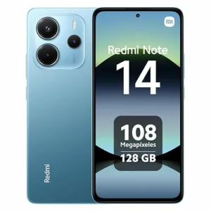 XIAOMI Redmi Note 14 Smartphone, 6GB RAM 128GB, Schermo 6.67" AMOLED, 120Hz, Fotocamera 108MP, Sensore di impronte digitali, NFC, 33W turbo ricarica, 5500mAh, Blu oceano