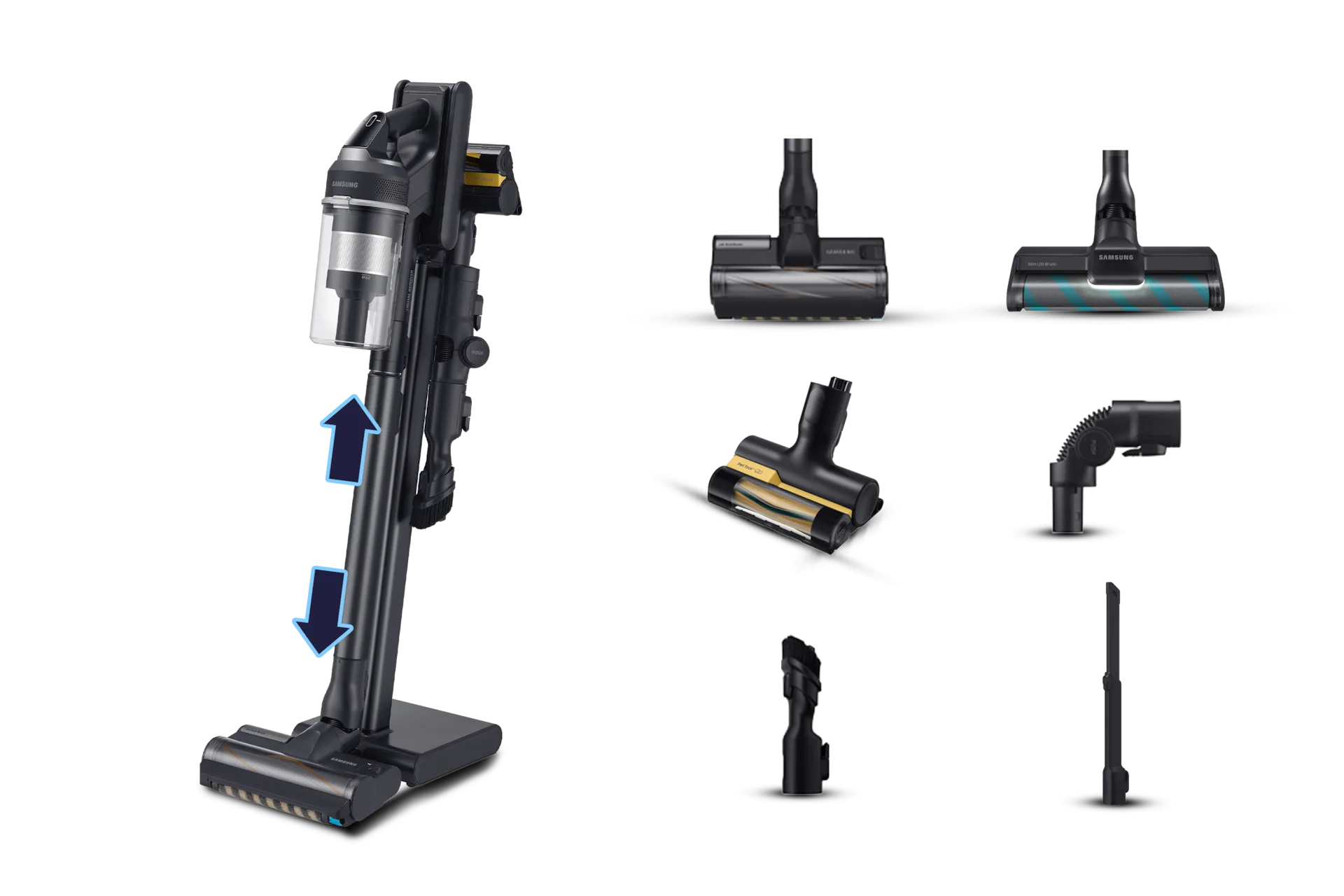 Aspirapolvere senza filo Samsung Jet™ 95 complete extra 210W VS20C9554TK, Black