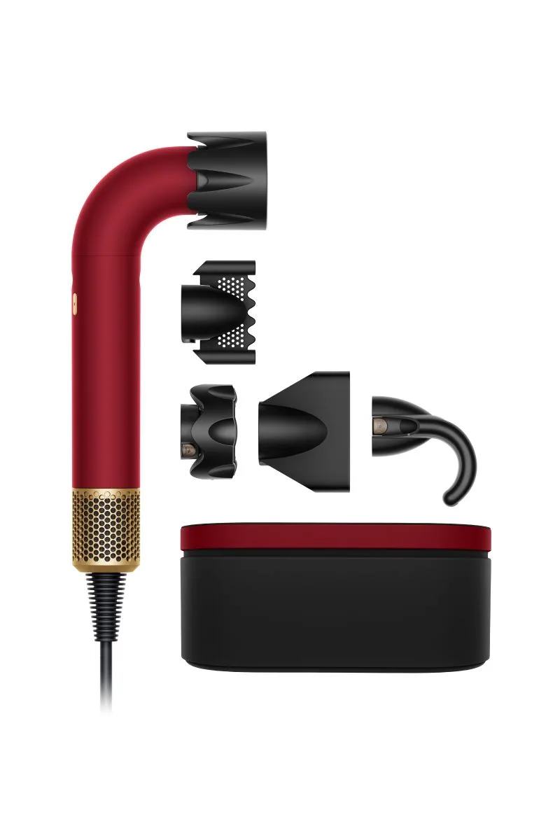 Dyson Asciugacapelli Supersonic r™ - Lisci e Mossi (Red velvet/Gold)