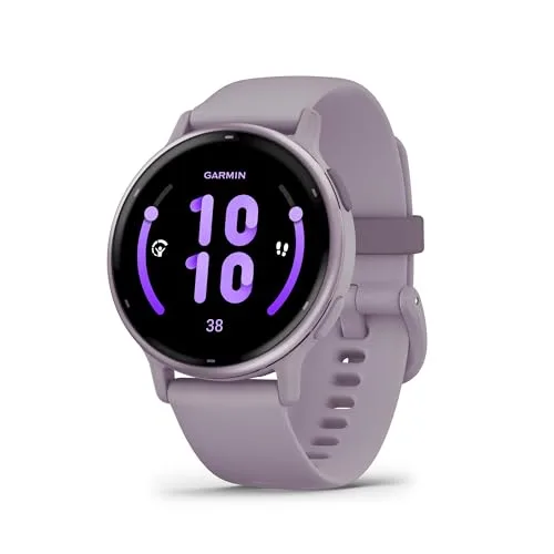 Garmin vívoactive 5, Smartwatch AMOLED 1,2", Cassa 42mm, Musica, GarminPay, +30 Sport, GPS, Cardio, Coach Sonno, Benefici Workout, Autonomia 11 giorni (Orchid & Orchid Metallic)