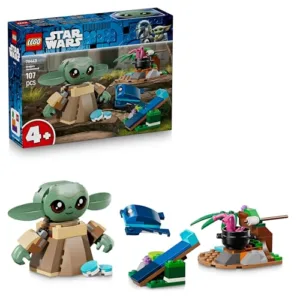 LEGO 75443 Star Wars La Casa di Grogu - Giocattolo da Costruire con Personaggio Grogu, Rana Sorgan, Catapulta e Biscotti Blu - Regalo per Bambini e Bambine da 4 Anni in su Fan di The Mandalorian