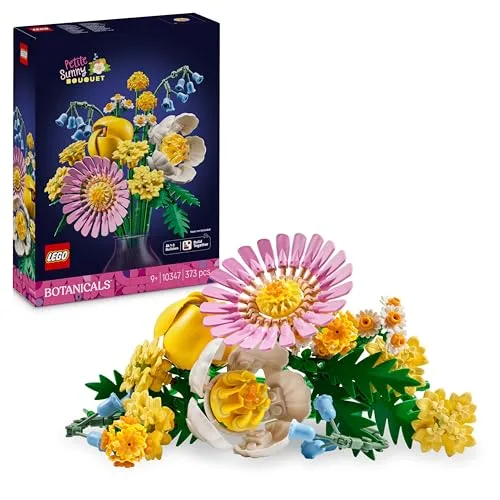 LEGO Botanicals Bouquet di Fiori Estivi con Campanule, Rosa, Tulipano e Altri Fiori Finti - Decorazione Floreale di Casa - Gioco della Natura per Bambine da 9 Anni - Regalo di Compleanno - 10347