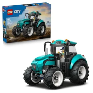 LEGO City Trattore Giocattolo - Kit con Veicolo Agricolo da Costruire con Minifigure del Contadino - Idea Regalo di Compleanno per Bambini da 6 Anni in su e per gli Appassionati di Ingegneria - 60498