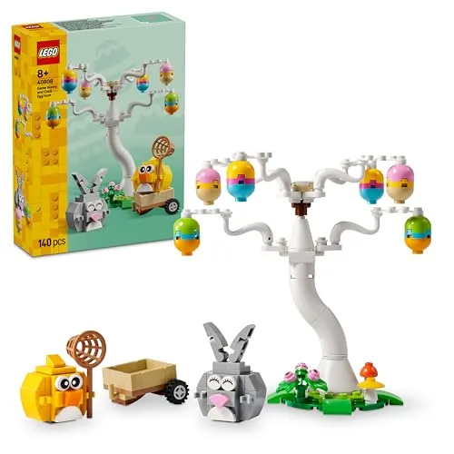 LEGO Coniglietto Pasquale e Caccia alle Uova - Giocattolo di Pasqua con Figure di Coniglio e Uccellino - Kit di Arti e Mestieri - Regalo per Bambine e Bambini da 8 Anni in su - 40808