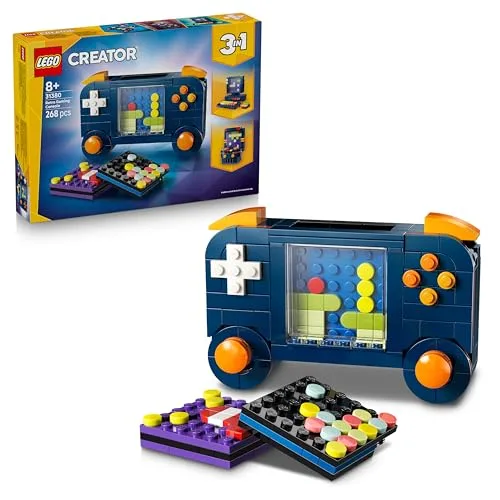 LEGO Creator 3 in 1 Console di Gioco Retrò - Giocattolo Trasformabile in Cabinato Arcade o Computer con Tastiera e Mouse - Idea Regalo per Gamer, Bambini e Bambine da 8 Anni in su - 31380