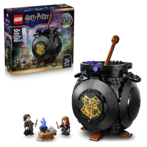 LEGO Harry Potter Calderone: Lezione di Pozioni Segrete - Decorazione Giocattolo Cameretta con Patronus da Collezione e Minifigure di Hermione e Piton - Regalo per Bambine e Bambini 10+ Anni - 76464