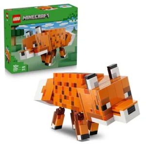 LEGO Minecraft La Volpe Giocattolo - Puzzle Animale 3D con Accessori - Decorazione per la Gaming Room o per la Camera da Letto - Idea Regalo di Compleanno per Bambini, Bambine e Fan da 10 Anni - 21588
