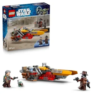 LEGO Star Wars 75437 Speeder di Cobb Vanth - Giocattolo con le Minifigure di Cobb Vanth e Cad Bane, con Blaster e Jetpack - Regalo per Bambini da 7 Anni in Su e Fan di The Mandalorian