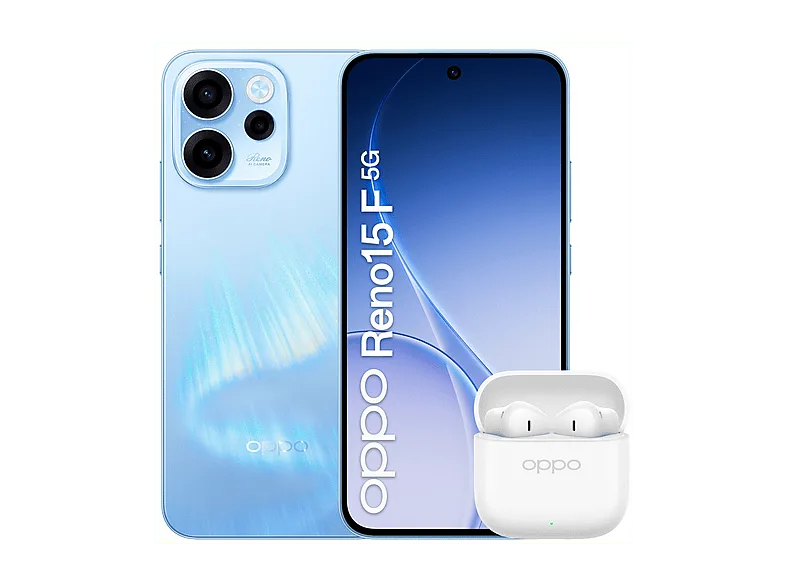 OPPO Reno15 F 5G HB, 256 GB, Aurora Blue