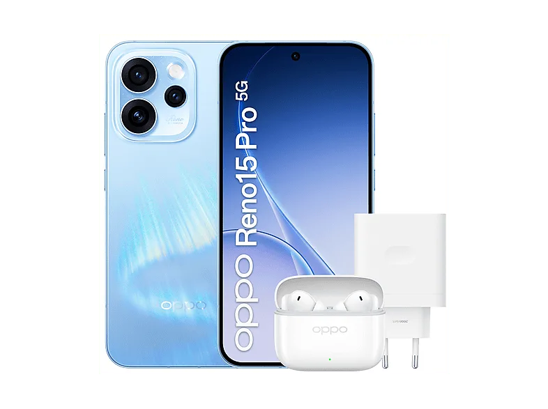 OPPO Reno15 Pro 5G HB , 512 GB, Aurora Blue
