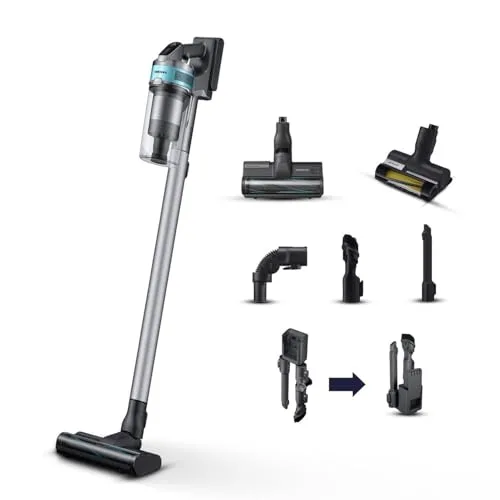 Samsung Scopa Elettrica VS20C852FTB/WA Jet 85 Premium, Potenza 210W, Aspirapolvere Senza Filo, Fino a 60 Min di Autonomia