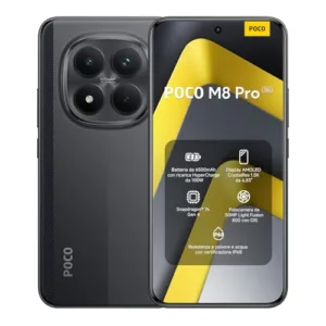 Xiaomi POCO M8 Pro 5G, Smartphone 12+512GB, Display AMOLED CrystalRes 6,83" 1.5K, Snapdragon® 7s Gen 4, Fotocamera 50MP Light Fusion 800 con OIS, IP68, Nero, Garanzia 2 anni, Caricatore non incluso