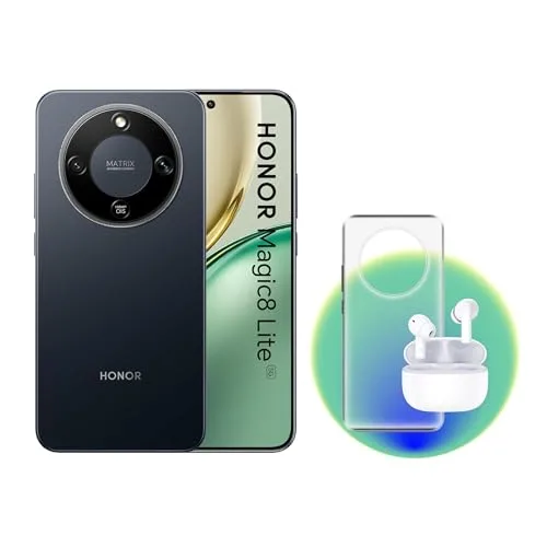 HONOR MAGIC8 LITE 8gb 256gb BLACK + EARBUDS X7L + COVER