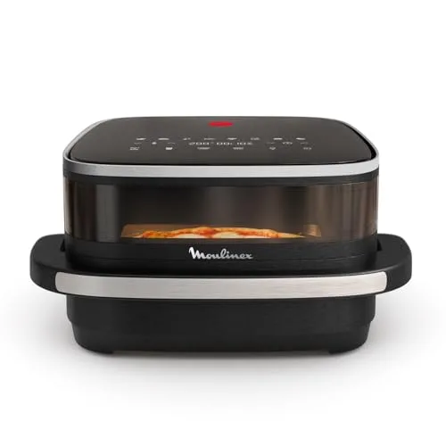 Moulinex Easy Fry XL Surface, Friggitrice ad Aria XL con Cestello Antiaderente e Finestra di Osservazione, 1,5 Kg, Tecnologia Extra-Crisp e Doppia Resistenza, Cottura fino a 230°, AL4018