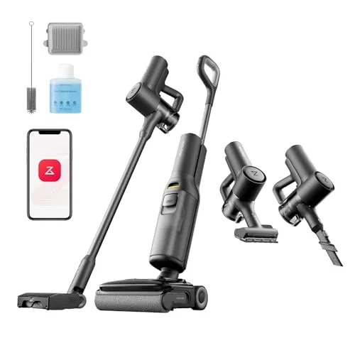 roborock F25 ACE Combo Aspirapolvere Senza Fili e Lavapavimenti 5 in 1, 20.000 Pa, Autopulizia a 90°C, Zero Grovigli, 180° UltraPiatto, Pulizia Bidirezionale, Controllo WiFi, per Parquet e Piastrelle