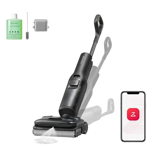 roborock F25 ACE Pro Aspirapolvere Lavapavimenti Senza Fili, 25000Pa, JetFoaming Anti-Macchie, Rullo Anti-Groviglio, Design 180° a Piatto, Autopulizia Acqua Calda e Asciugatura, 60 min