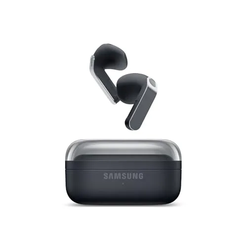 Samsung Galaxy Buds4 Black, Auricolari Bluetooth Wireless, Equalizzatore Adattivo, Chiamate Cristalline, Audio a 360°, ANC, Controllo Adattivo del Rumore, Galaxy AI con Comandi Vocali [ver. italiana]
