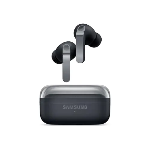 Samsung Galaxy Buds4 Pro Black, Altoparlante a 2 Vie, Doppio Amplificatore, Chiamate Cristalline, Audio 360°, ANC Migliorata, Controllo Adattivo Rumore, Galaxy AI con Comandi Vocali [ver. italiana]