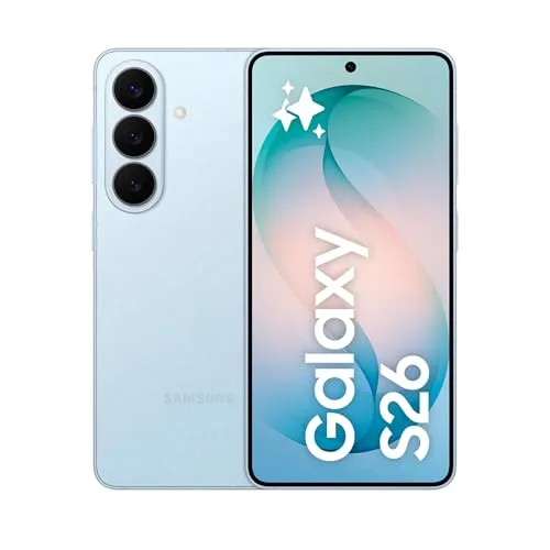 Samsung Galaxy S26 Smartphone AI, 256GB, 3 anni di Garanzia, Processore Avanzato, Assistente Foto, Creative Studio, Camera 50 MP, 4300 mAh, Sky Blue [Versione italiana]