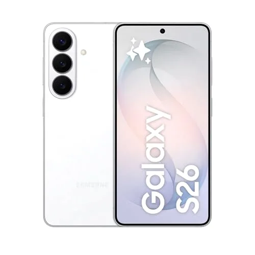 Samsung Galaxy S26 Smartphone AI, 256GB, 3 anni di Garanzia, Processore Avanzato, Assistente Foto, Creative Studio, Camera 50 MP, 4300 mAh, White [Versione italiana]