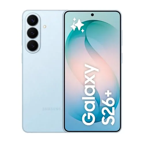 Samsung Galaxy S26+ Smartphone AI, 256GB, 3 anni di Garanzia, Processore Avanzato, Assistente Foto, Creative Studio, Camera 50 MP, 4900 mAh, Sky Blue [Versione italiana]