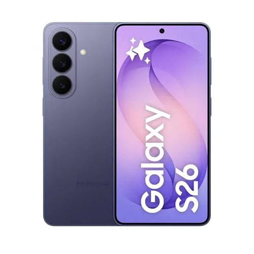 Samsung Galaxy S26 Smartphone AI, 512GB, 3 anni di Garanzia, Processore Avanzato, Assistente Foto, Creative Studio, Camera 50 MP, 4300 mAh, Cobalt Violet [Versione italiana]