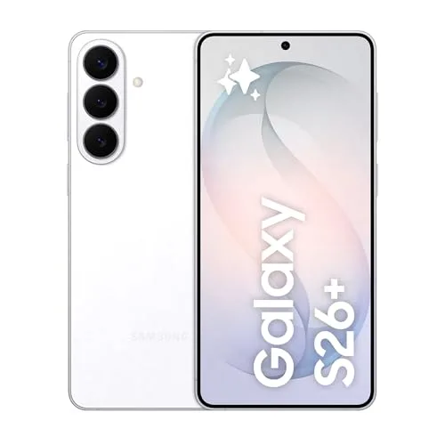 Samsung Galaxy S26+ Smartphone AI, 512GB, 3 anni di Garanzia, Processore Avanzato, Assistente Foto, Creative Studio, Camera 50 MP, 4900 mAh, White [Versione italiana]