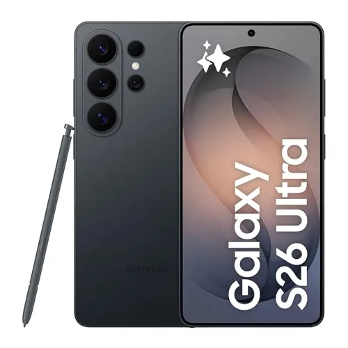 Samsung Galaxy S26 Ultra Smartphone AI, 256GB, 3 anni di Garanzia, Privacy Display Integrato, Processore Potente, Assistente Foto, Camera 200 MP, 5000 mAh, Black [Versione italiana]