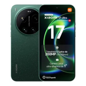 XIAOMI 17 Ultra, Smartphone 16+512 GB, Teleobiettivo Leica 200 MP 75–100 mm, Tecnologia LOFIC HDR, HyperAI, Lenti Leica APO, Starlit Green, Garanzia 2 anni+1 anno extra, Caricatore non incluso