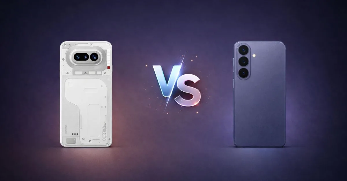 Galaxy S26 o Nothing Phone (4a): il confronto completo