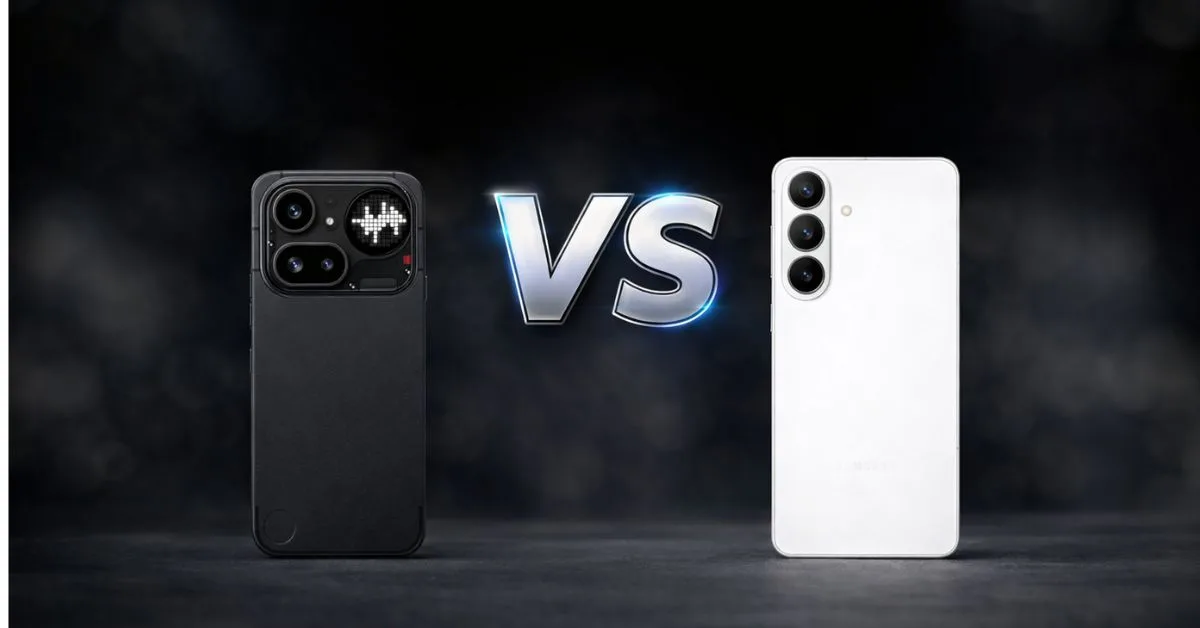 Confronto tra Nothing Phone (4a) Pro e Galaxy S26