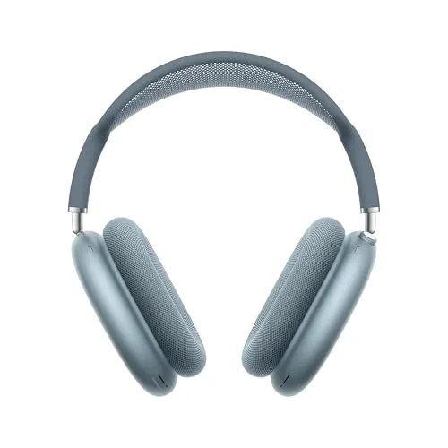 Apple AirPods Max 2, Cuffie wireless over-ear, Cancellazione attiva del rumore, Audio adattivo, Audio spaziale personalizzato, Traduzione in tempo reale - Azzurro