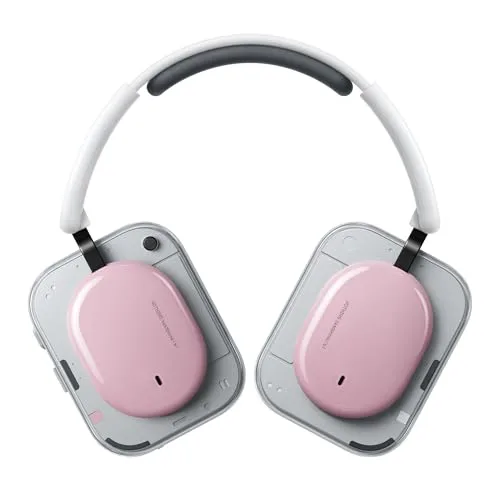 Nothing Headphone (a) Cuffie Wireless Over Ear con Cancellazione Attiva del Rumore, fino a 135h Autonomia, Hi-Res, Spatial Audio, Controlli Tattili – Rosa