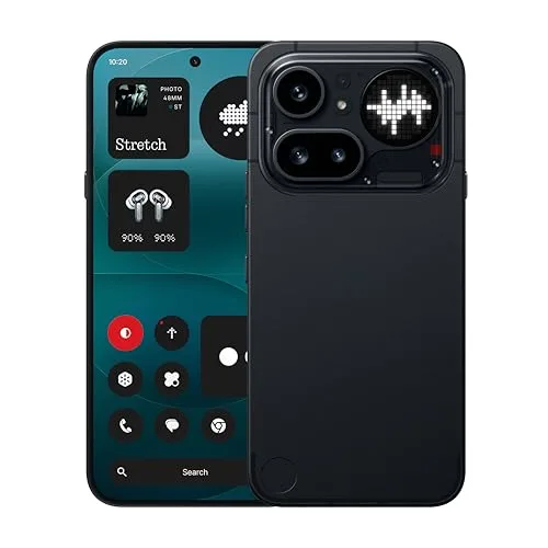 Nothing Phone (4a) Pro - Tripla Fotocamera 50MP, Ultra Zoom 140x, Smartphone Unibody in Metallo, Batteria Lunga Durata, Ricarica Rapida 50W, AMOLED 144Hz, Glyph Bar, 12GB+256GB - Nero