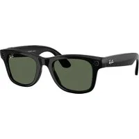Ray - Ban Unisex Ray - Ban Meta RW4012 Wayfarer 601/71 - GEN 2 Smart glasses Iniettato Nero Verde G15 Squadrata Normale