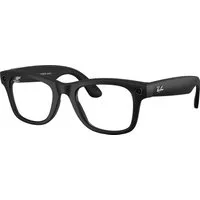 Ray - Ban Unisex Ray - Ban Meta RW4012 Wayfarer 601S1Z - GEN 2 Smart glasses Iniettato Nero Trasparente/Grigio Fotocromatico Squadrata Transitions Fotocromatico
