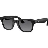 Ray - Ban Unisex Ray - Ban Meta RW4012 Wayfarer 601ST3 - GEN 2 Smart glasses Iniettato Nero Grigio Squadrata Polarizzata Sfumato