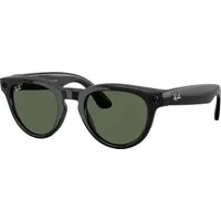 Ray - Ban Unisex Ray - Ban Meta RW4013 Headliner 601/71 - GEN 2 Smart glasses Iniettato Nero Verde G15 Pantos Normale