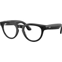 Ray - Ban Unisex Ray - Ban Meta RW4013 Headliner 601/MF - GEN 2 Smart glasses Iniettato Nero Fotocromatico Zaffiro Pantos Transitions Fotocromatico