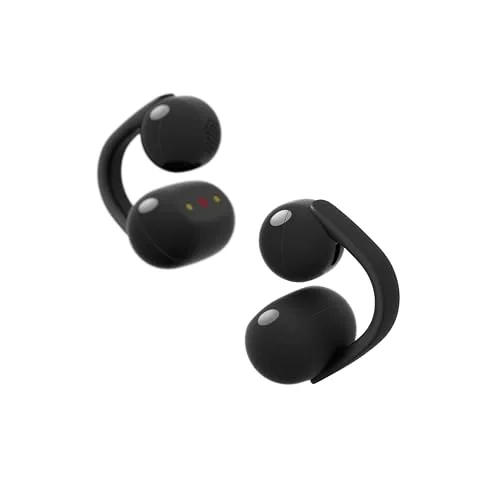 Sony LinkBuds Clip cuffie open-ear, design a clip confortevole, 3 modalità di ascolto, IPX4, chiamate nitide, batteria fino a 37 ore, assistente vocale AI, controllo touch, iOS e Android – Black