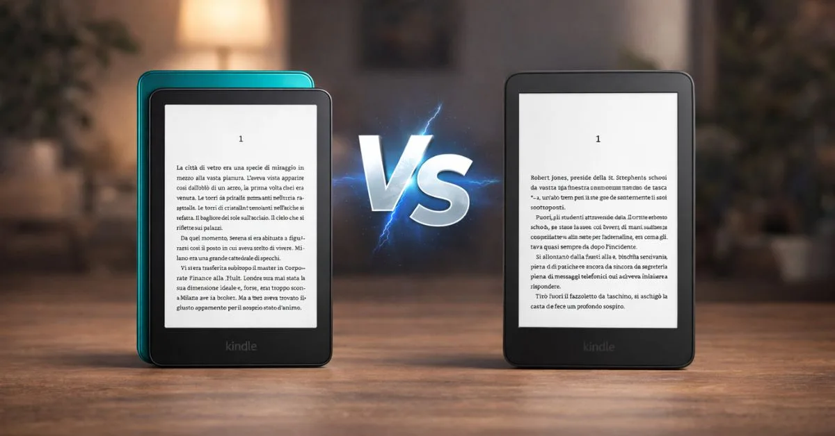 Kindle vs Kindle Paperwhite: quale scegliere davvero?