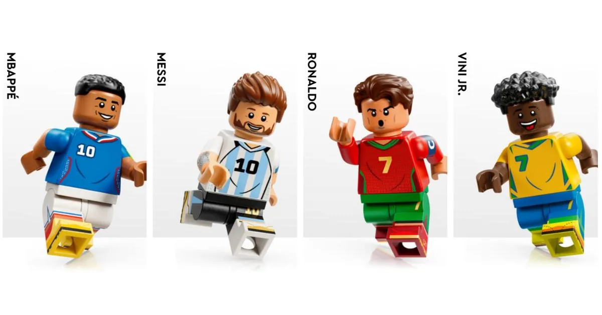 LEGO Mondiali 2026: arrivano i set ufficiali con Messi, Ronaldo e Mbappé