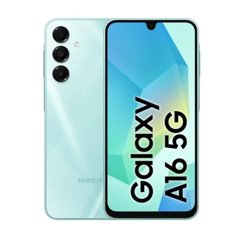 Samsung Galaxy A16 5G, Smartphone Android 14, Display Super AMOLED 6.7" FHD+, 4GB RAM, 128GB, Batteria 5.000 mAh, Resistenza IP54, memoria espandibile fino a 1.5TB, Light Green [Versione Italiana]