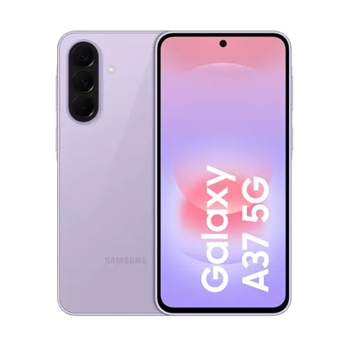 Samsung Galaxy A37 5G, 256GB, 3 anni di Garanzia, Smartphone sottile, Cerchia e Cerca, Gomma Oggetto, Suggerimento di modifica, Tripla Camera, IP68, 5.000 mAh, Awesome Lavender [Versione Italiana]