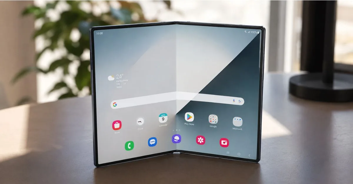 Galaxy Z Fold 8 Wide, prime immagini rivelano il display esteso