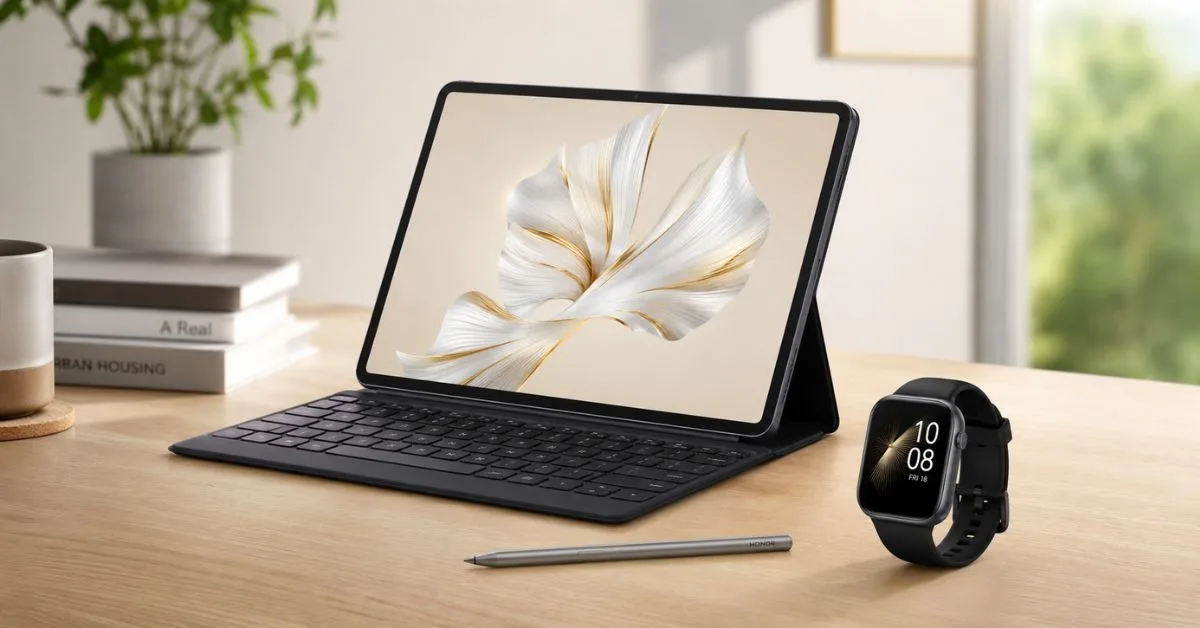 HONOR Pad 20 e Watch 6 Plus presentati con focus su produttività e lunga autonomia