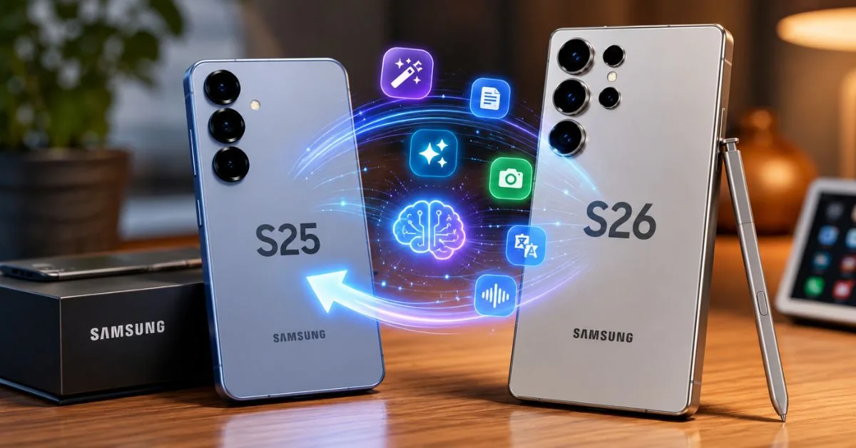 Samsung porta funzioni IA Galaxy S26 anche su Galaxy S25