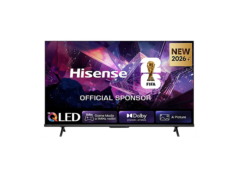 HISENSE 43Q7S PRO, Smart TV QLED 43'', Audio Dolby Atmos, VIDAA OS con 1000+ APP, Vision IQ, HDR 10+, Native 144Hz Game Mode, AirPlay2, Alexa Built-in, lativù 4K